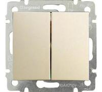 LEGRAND Valena Serial Switch No.5 Beige - Interrupteur de lustre pour contrôler 2 lumières à partir d'un seul endroit - Qualité et facilité d'entretien