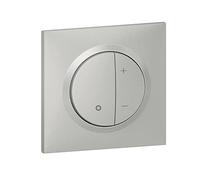 Legrand - Variateur toutes lampes dooxie 2 fils sans Neutre livré avec plaque carrée alu