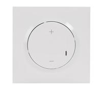 LEGRAND Variateur universel sans neutre 125W, Dooxie, blanc, IP20 | 125W, 2fils sans neutre, blanc brillant, encastré, universel LED dimmables, entrée auxiliaire bouton-poussoir