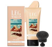 Legs Fond De Teint Pour Les Jambes Bronzé, Fond De Teint Essence, Fonds De Teints Couvrant Imperfections Tatouage, Fonds De Teints Waterproof Corps, Bronzer Creme (#01 Avec Pinceau)