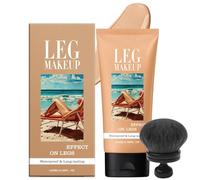 Legs Fond De Teint Pour Les Jambes Bronzé, Fond De Teint Essence, Fonds De Teints Couvrant Imperfections Tatouage, Fonds De Teints Waterproof Corps, Bronzer Creme (#02 Avec Pinceau)