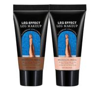 Legs Fond De Teint Pour Les Jambes Bronzé, Leg Makeup Waterproof No Transfer, Legs Cover up Makeup, Transfer Proof Lotion, Flawless Looking Legs, Water Resistant, Easy Application (B+N, 30g)