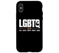 Legs Glutes Biceps Triceps Quads Gym Workout LGBTQ Gifts Coque pour iPhone X/XS