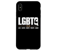 Legs Glutes Biceps Triceps Quads Gym Workout LGBTQ Gifts Coque pour iPhone XS Max