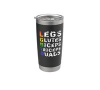 Legs Glutes Biceps Triceps Quads Musculation Gym Gobelet isotherme en acier inoxydable double paroi