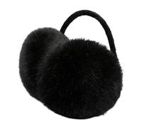 legtovt Faux Furry Earmuffs Winter Warm Fluffy Ear Muff Earlap Ear Warmer for Women Men Black