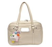 legtovt Sac d'école japonais capacité en cuir PU Tote sac japonais avec à dos scolaire à fermeture éclair multiple pour épaule pour ordinateur portable d'uniforme 'étudiant pour