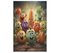 légume Family Puzzles 1000 Pièces Adultes, Puzzle en Bois Jeux D'adresse pour Toute La Famille,Jeu De Team Building （78×53cm）