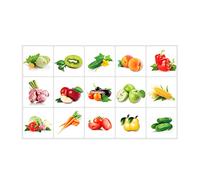 Légumes Créatifs Modernes Stickers Muraux Cuisine Salon Fond Décoration Murale Stickers Muraux Décor De Légumes Décalque De Fruits Cuisine Décor Artisanat 30 * 60cm
