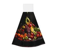 Légumes et fruits Serviette portable à suspendre en velours super absorbant Serviette de cuisine pour enfants adultes Salle de bain Cuisine à suspendre
