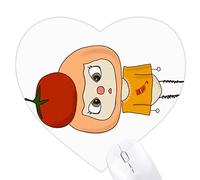 Légumes végétaux tomate rouge acide sucré UU Jeux de tapis de souris en forme de coeur