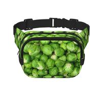 Légumes Verts,Sac Banane carré Double Couche, Sac de Poitrine
