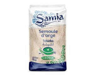 LEGUMOR Semoule d'orge grosse - 1 kg de graines concassées au goût authentique pour couscous et plats du terroir - Lot de 4