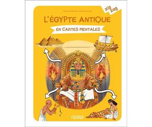 L'Égypte antique en cartes mentales - Alexandre Penicaud - Fleurus - cartonné - Document jeunesse