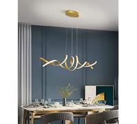 LEGZIT LED Dimmable Plafonnier Salon Lampe Table À Manger Lumière Suspension avec Télécommande Salle À Manger Plafonnier Hauteur Réglable Suspension Lampe Décor Éclairage