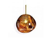 LEGZIT Luminaire Suspendu Moderne,Post Moderne Verre 1 Lumière Accent Suspension Suspension Doré Melt Suspension LED Plafonnier pour Salon Chambre Bureau (Couleur-Or)