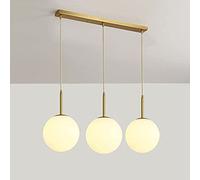 LEGZIT Nordic Loft 3 têtes Suspension Globe Verre Abat-Jour rétro Lustre Chambre Chevet Salon Suspension Lampe Suspension luminaire