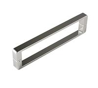 LEGZIT Poignée de Porte de Douche Poignée de Porte en Verre,poignées de Porte de Douche de Salle de Bain en Acier Inoxydable Robustes Trou à Trou 400 mm/440 mm (Taille : 400 mm)