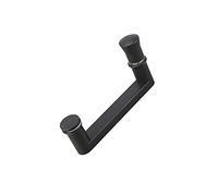 LEGZIT Poussez et Tirez la poignée de Porte en Verre Poignée de Porte en Verre de Douche,poignées de Porte de Douche de Salle de Bain en Acier Inoxydable Robuste - Noir (Taille : 145 mm)