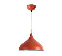 Simplicité Créatif Suspension Lustre Nordique Moderne Suspension Luminaire Abat-Jour en Métal Noir Motif Bois Dôme Minimaliste Industriel Plafond Suspension pour Îlot De Cuisine,Salle À Mang
