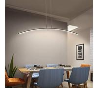 LEGZIT Suspension LED Dimmable Table à Manger Lampe à Manger avec Télécommande Lampe Suspendue Arc Design Lustre pour Cuisine Bar Café Salle à Manger Salon Éclairage à la Maison