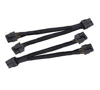 LeHang 2X GPU VGA PCIe 8 Broches Femelle à Double 8 Broches (6 + 2) mâle câble d'extension à Manchon d'alimentation PCI Express 8 Broches (20 cm)