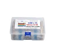 LeHang 3120PCS 156 Valeurs 1 ohm à 10M ohm 1/4W 1% Kit d'assortiment de résistances à Film métallique avec boîte