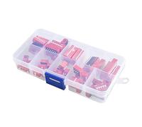 LeHang 45pcs Slide Type Switch Toggle Snap Buttons DIY Electronics Kit 2.54mm 1/2/3/4/5/6/7/8/9P 9Values