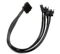 LeHang 4X 4Pin IDE Molex à 4 x 3Pin Mâle Double 12V CPU Ventilateur de Refroidissement Câbles Adaptateur Secteur