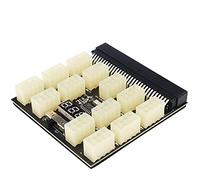 LeHang ATX 13x 6/8Pin Power Supply Breakout Board Adaptateur Convertisseur 12V avec 13x 6Pin PCI-e 6+2Pin PCI-e Puissance Tension et température Affichage numérique pour Ethereum BTC Mining