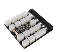 LeHang Breakout Board Adaptateur Power Supply 1200W PSU GPU Mining 17 Port 6 Pin PCI-E avec 8 PCS 6Pin PCI-e à 6+2Pin PCI-e Power Cable