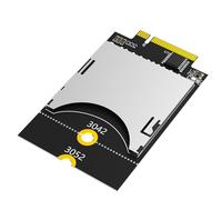 LeHang Nouvelle Version de l'adaptateur Carte SD vers ngff Key B (Bus USB Uniquement, Bus SATA Non Pris en Charge)