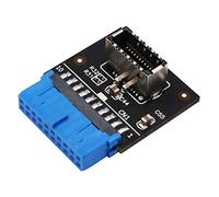 LeHang Plus récent Adaptateur d’en-tête USB 3.1 Prise de Panneau Avant Type-E à USB 3.0 Blue 20Pin Header Adaptateur d’Extension Homme pour Carte mère