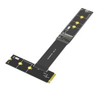 LeHang Version de Mise à Niveau 270 degrés NGFF M.2 M-Key NVME SSD Extension Cable (Longueur: 20cm)