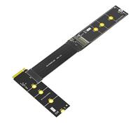 LeHang Version de Mise à Niveau 90 degrés Droit NGFF M.2 M-Key NVME SSD Extension Cable (Longueur: 20cm)