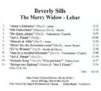 Lehar: The Merry Widow Beverly Sills