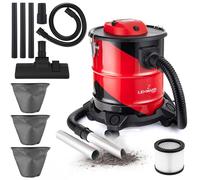 Lehman Haddo Premium aspirateur industriel pour cendres, plâtre, gravats, cheminée, 1200-2000W, Turbo, 20l, sans sac, HEPA, kit complet