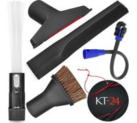 Lehmann 5 pièces embouts pour aspirateur et pendentif parfum | Kit universel de nettoyage des embouts sous vide 35mm | Buse d'aspirateur Compatible avec Kärcher, Lehmann, Stanley, Black&Decker, Bosch