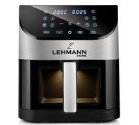 LEHMANN Air Fryer 6L, Friteuse sans Huile avec 8 Programmes, 80-200 °C, Minuterie, Familial