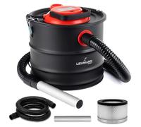 LEHMANN Aspirateur à cendres 15 l - Aspirateur de cheminée pour températures chaudes - Réservoir en métal robuste - Filtre HEPA lavable dans le boîtier en métal - Fonction soufflage - Aspirateur à