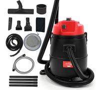 LEHMANN Aspirateur de Piscine 4-en-1, 1400 W, Réservoir 30 L, Aspiration à Sec & Humide et Fonction de Soufflerie, Nettoyage Efficace du Fond, Aspirateur de Bassin avec Accessoires, Noir/Rouge