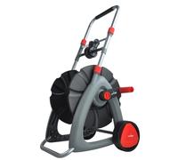 Lehmann Chariot Dévidoir Tuyau d’arrosage jusqu'à 45 m 1/2" ou 25 m 3/4", sans Tuyau, Réglable de 61 à 81 cm, Stable, Dimensions 46 x 44 x 61-81 cm, Poids 2,8 kg
