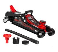 LEHMANN Cric Hydraulique 2,5 T Lead, Hauteur de Levage 85-360 mm, Roues à 360°, 2 Patins en Caoutchouc, Cric pour Voiture surbaissées, idéal pour Entretien, Réparation, Pneus