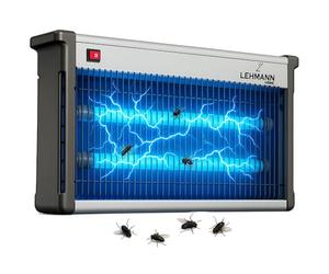 LEHMANN Electrique Lampe Anti Moustique, Appareil Contre Les Insectes, Moustiques, Mouches, Papillon de Nuit, jusqu'à 300 m², Économie d'énergie 35 W, Silencieux