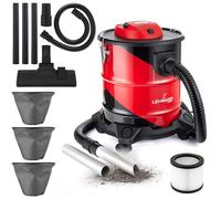 Lehman Haddo Premium aspirateur industriel pour cendres, plâtre, gravats, cheminée, 1200-2000W, Turbo, 20l, sans sac, HEPA, kit complet