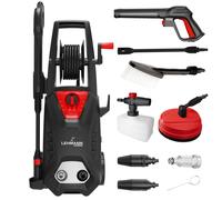 LEHMANN Hudson Nettoyeur haute pression avec pompe aluminium, 1800 W, pression max. 220 bar, débit de 450 l/h, kit d'accessoires