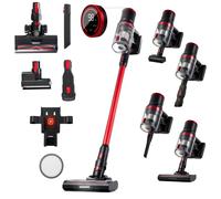 Lehmann LHOVB-2510 Phantom aspirateur vertical sans fil, portatif avec lumière LED, 600 ml, 50 min d'utilisation, sans fil, sans sac, puissance 450 W