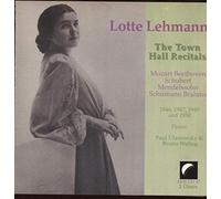 Lehmann, Lotte - Town Hall Recitals 1946-50