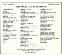 Lehmann, Lotte - Young Lotte Lehmann