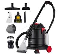 LEHMANN Ultrawash 2000 Shampouineuse 4 en 1, Aspirateur Eau et Poussière avec Fonction de Soufflage, Réservoir 20 L, Filtre HEPA, Nettoyeur Injecteur-Extracteur pour Canapé, Tapis, Matelas, Noir